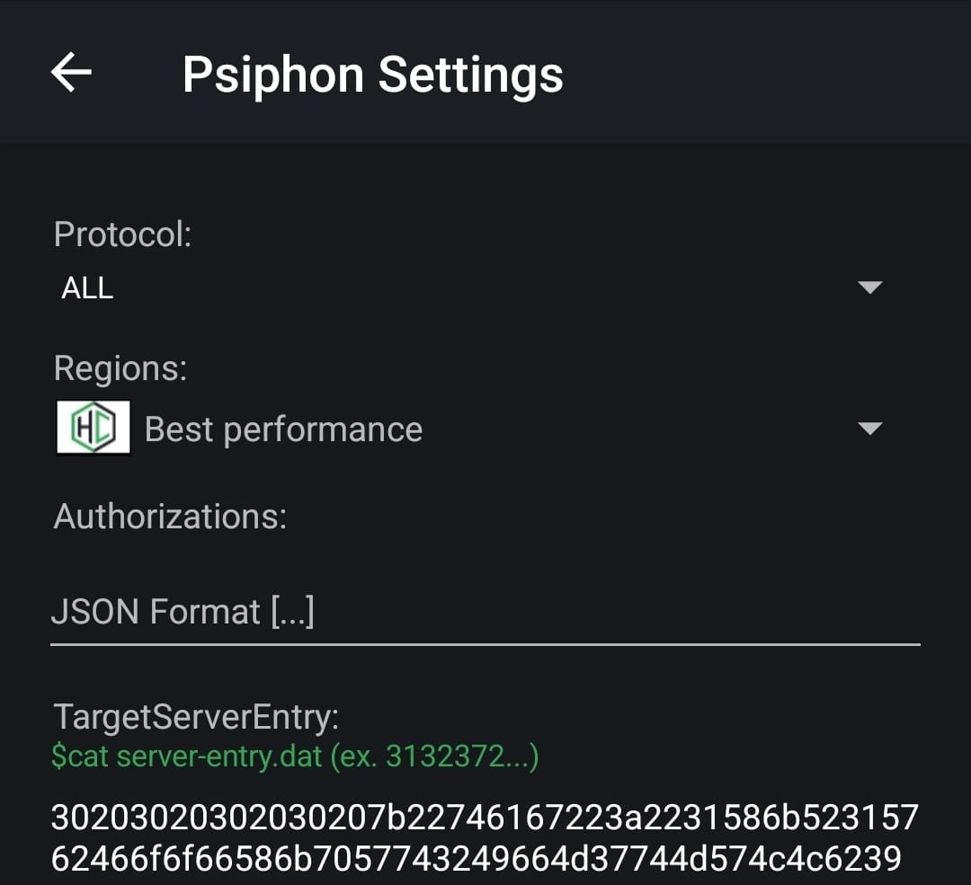 Add Psiphon Server