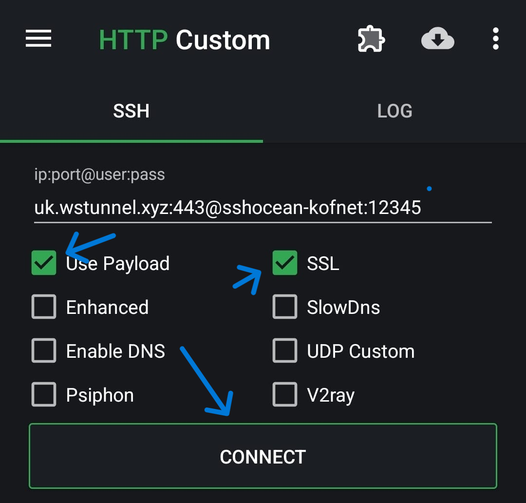 Connection Settings Example