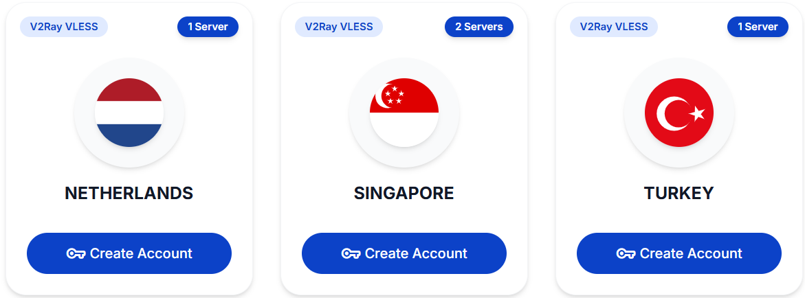 Server Country Selection