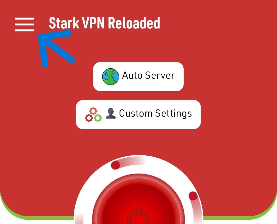 Stark VPN Main Menu