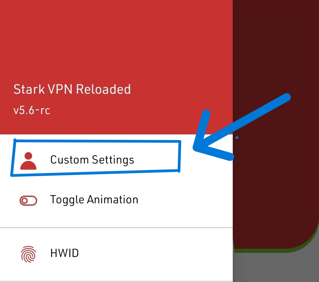 Custom Settings Menu